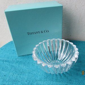 TIFFANY & CO crystal 'HEARTS" bowl